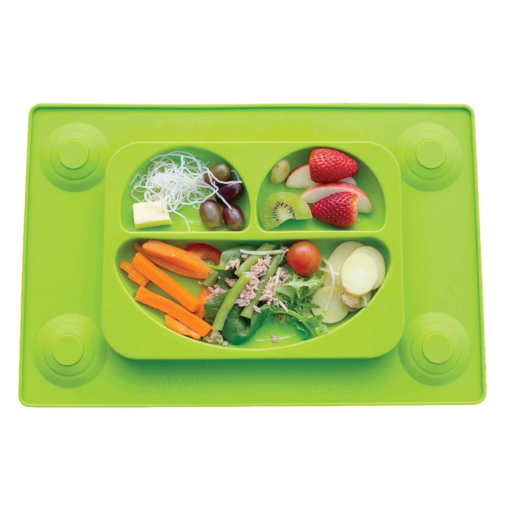 EasyTots EasyMat Original Transition to Table Suction Plate - Green